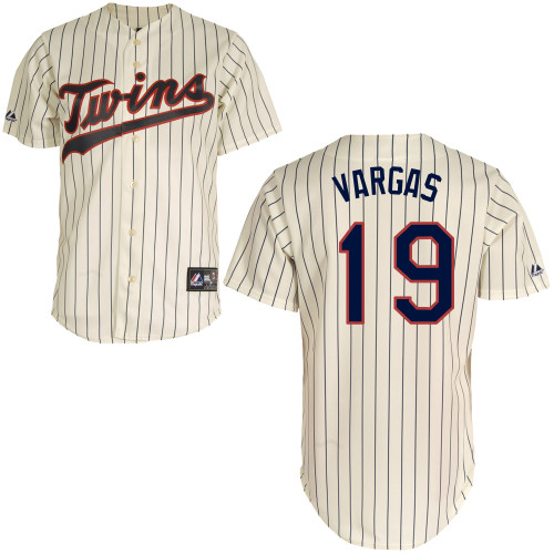 Kennys Vargas #19 mlb Jersey-Minnesota Twins Women's Authentic Alternate 3 White Baseball Jersey